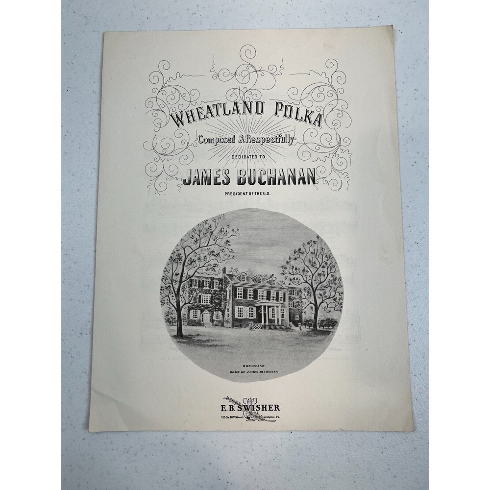 Wheatland Polka James Buchanan Collection by Ellen C. Morant Sheet Music
